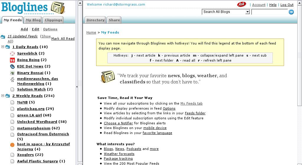bloglines Bloglines
