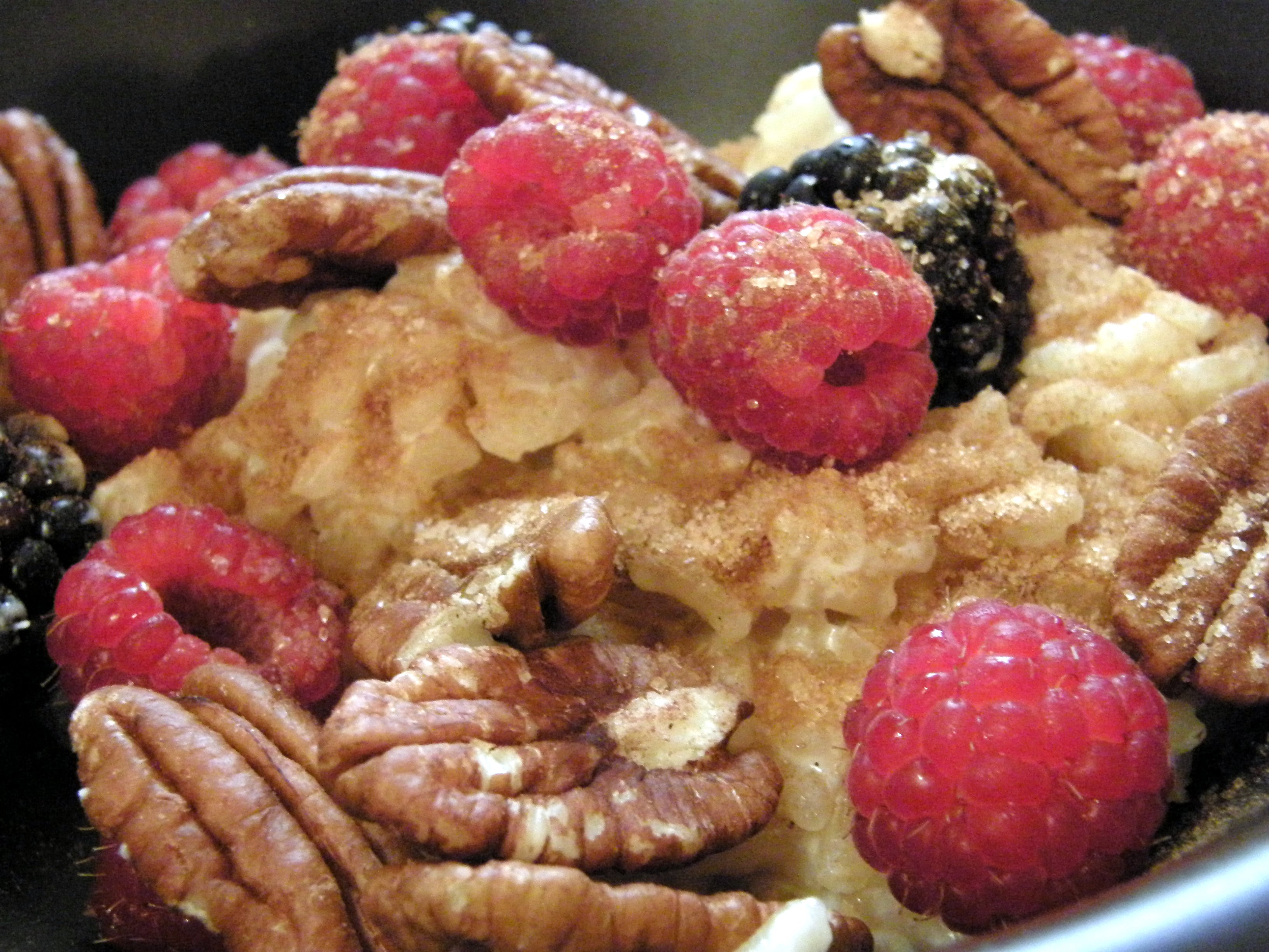 Rice pudding for breakfast