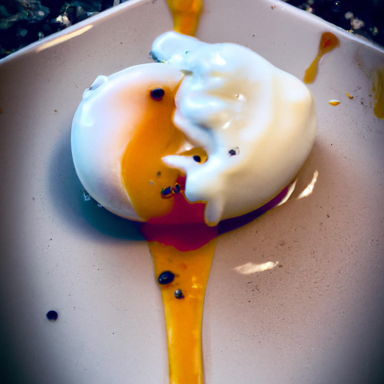 Poached eggs by DALL·E
